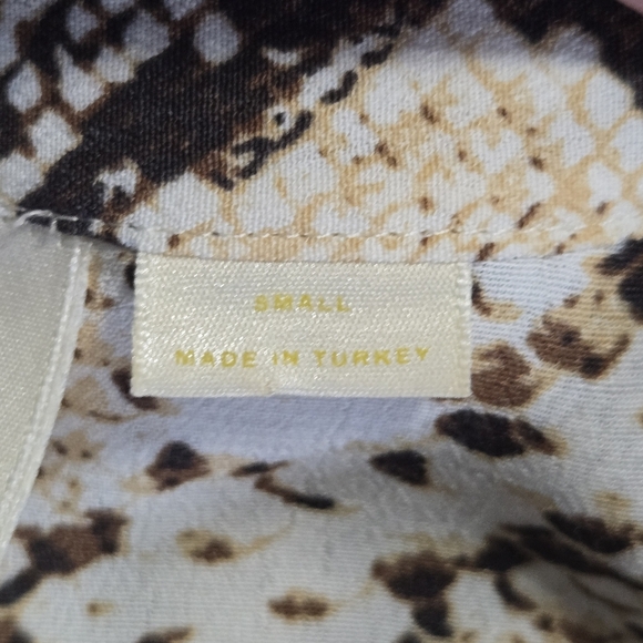 Maeve By Anthropologie Juno Snakeskin Python Print Pullover Tunic Dress Small - Picture 5 of 7